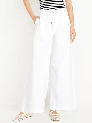 High-Waisted Super Wide-Leg Drapey Pants | Old Navy (US)
