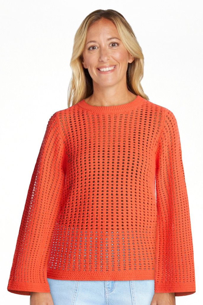 Time and Tru Women\u2019s Textured Cotton Sweater with Long Sleeves, Lightweight, Sizes XS-XXXL | Walmart (US)
