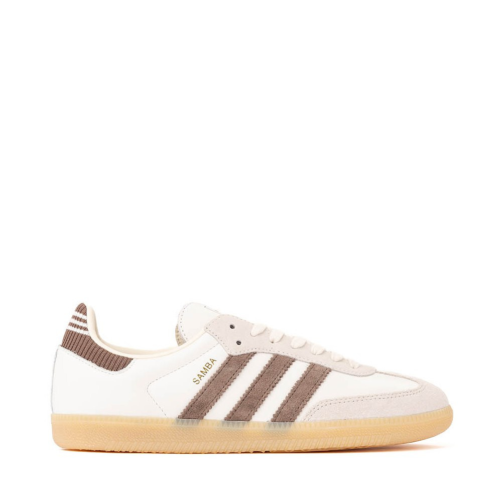 Mens adidas Samba OG Athletic Shoe - Cloud White / Earth Strata / Gum | Journeys
