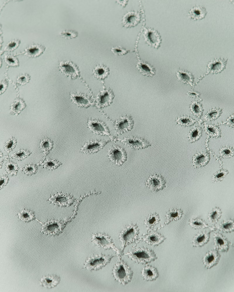 Tall-Side High-Leg Eyelet Cheeky Bottoms | Abercrombie & Fitch (US)