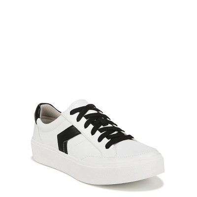 Dr. Scholl's Women's Madison Lace Sneaker White/Black 7.5 W | Target