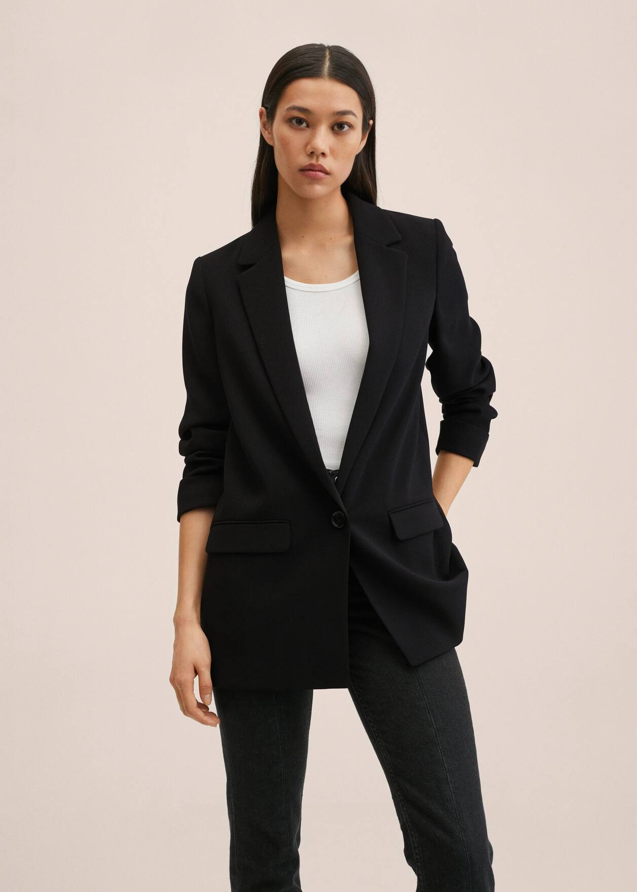 Flowy suit blazer | MANGO (UK)