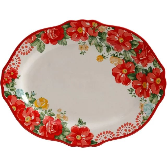 The Pioneer Woman Vintage Floral 14.5-Inch Serving Platter | Walmart (US)