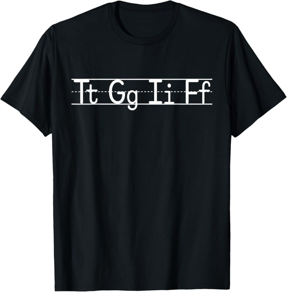 Teacher TGIF Alphabet Writing English Funny Quote T-Shirt | Amazon (US)