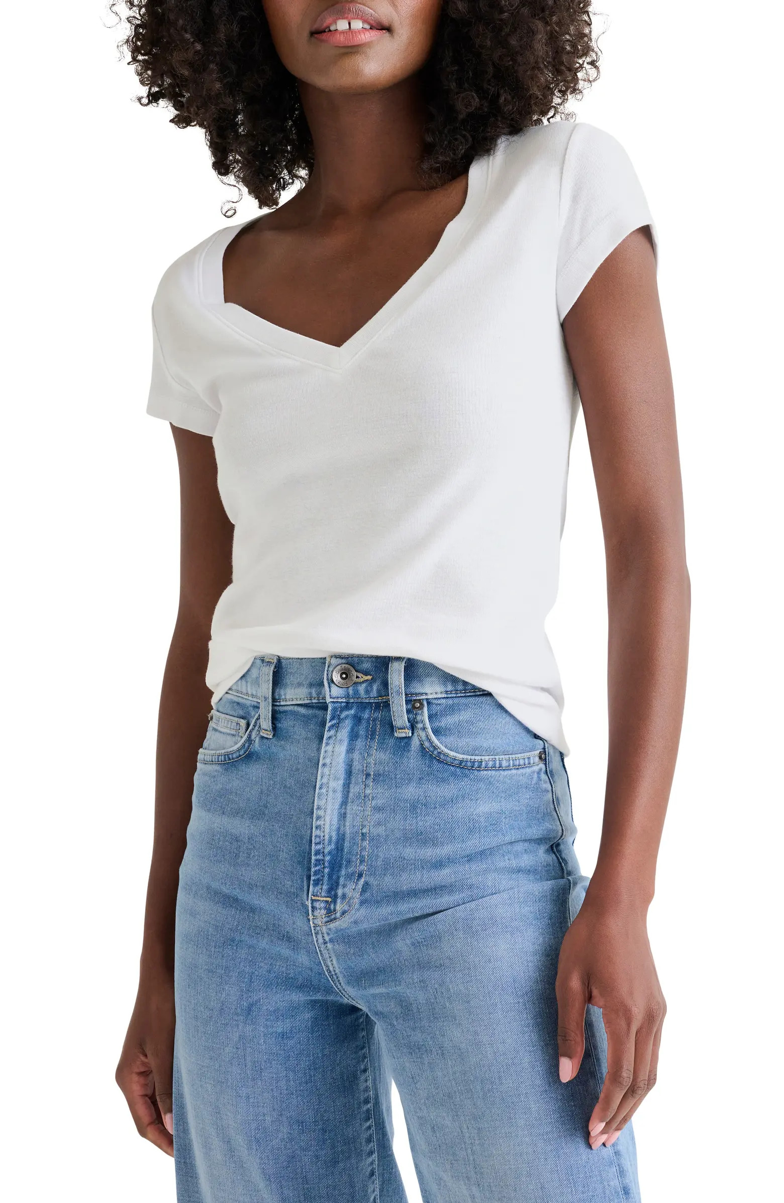 Faye V-Neck Tee | Nordstrom