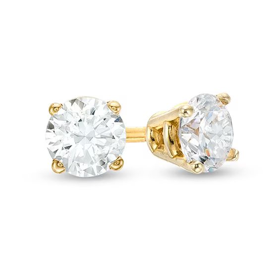 1/4 CT. T.W. Diamond Solitaire Stud Earrings in 10K Gold | Zales