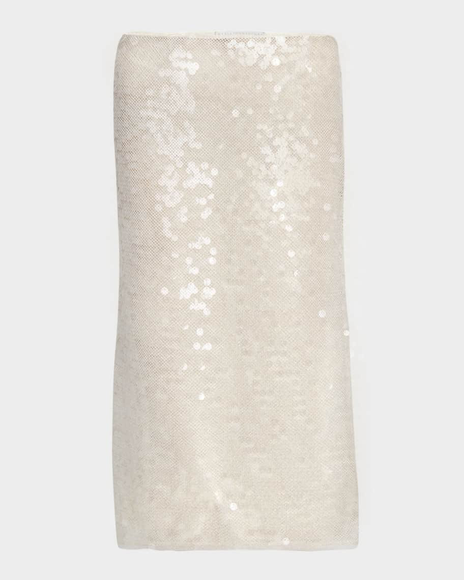 Stella McCartney Sequined Midi Skirt | Neiman Marcus