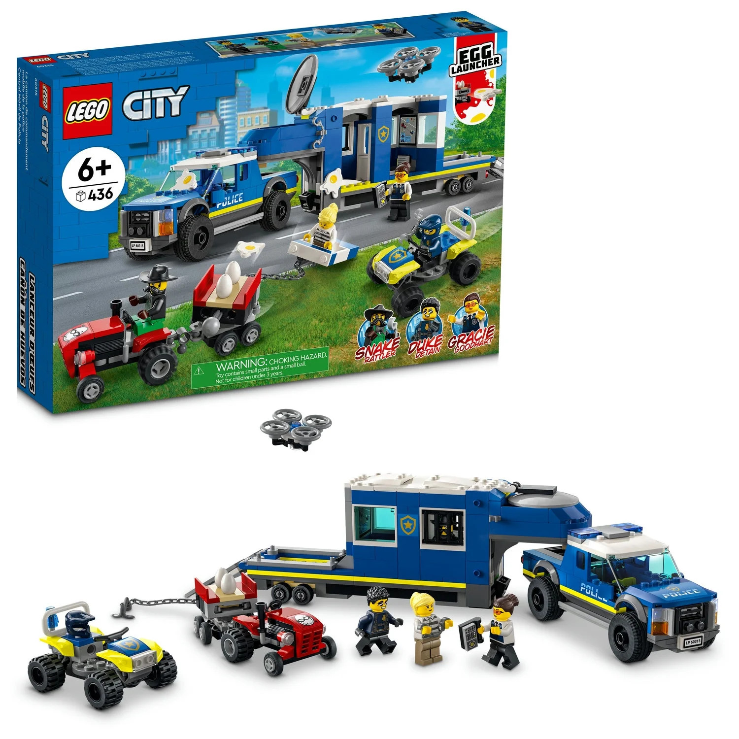 LEGO Police Mobile Command Truck 60315 Building Set (436 Pieces) - Walmart.com | Walmart (US)