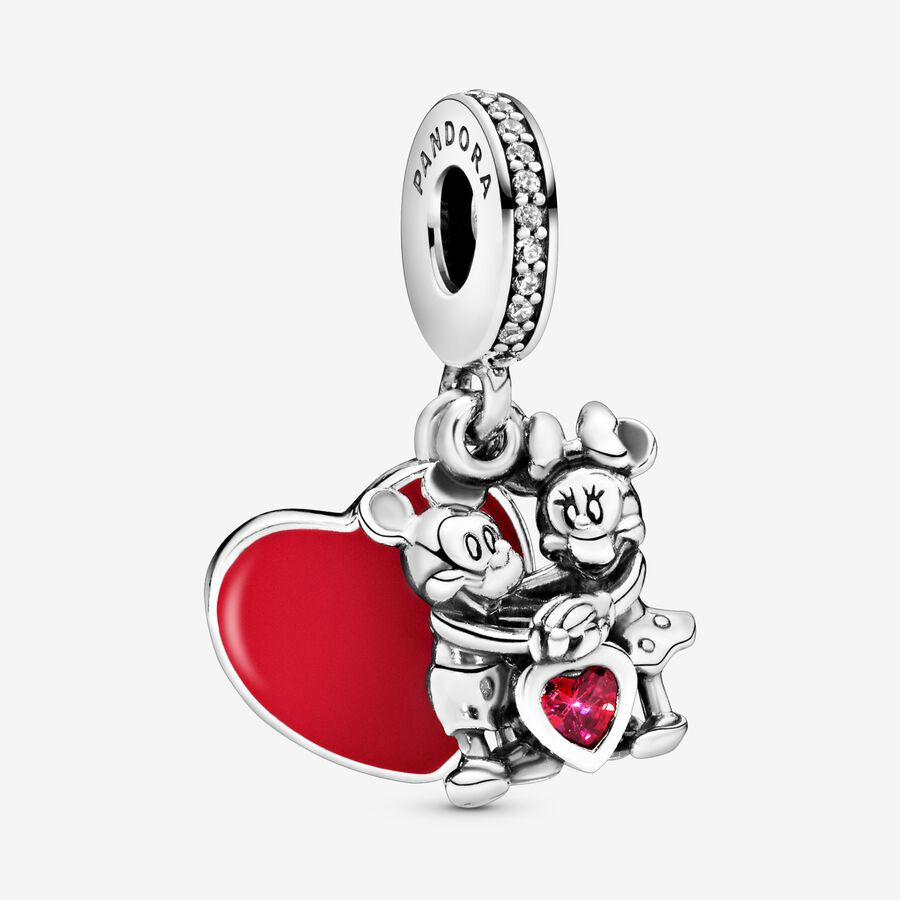 Disney Mickey Mouse & Minnie Mouse Love Dangle Charm | Pandora (US)