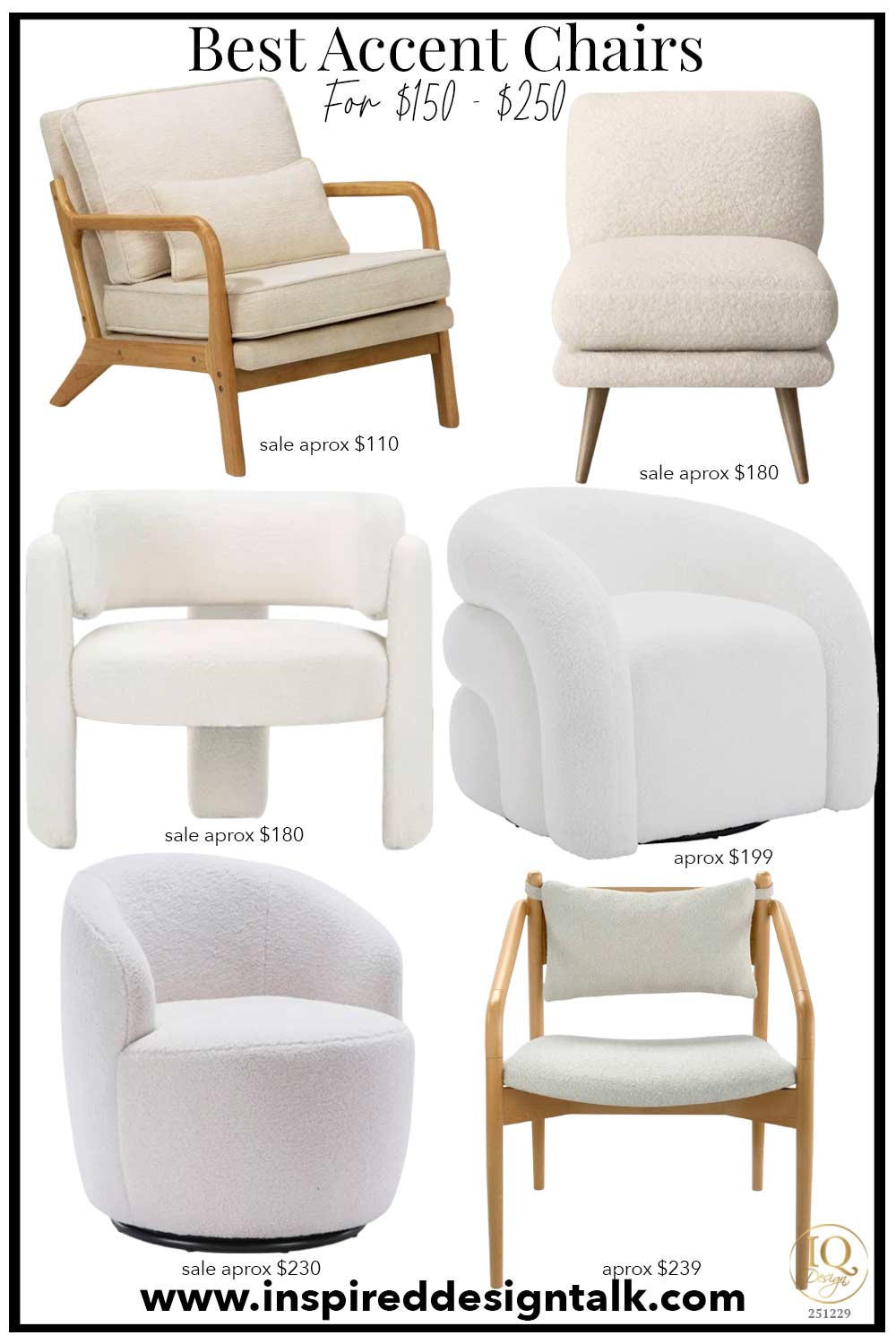 Accent Chair ideas for $150-$250. Update your living room, bedroom, office, foyer, and more in style. Love the boucle chair, slipper chair, barrel chair, wood upholstered chair, and swivel chairs so much!! 
Email 12-30-25

 

#LTKOver40 #LTKmomlife #LTKHome