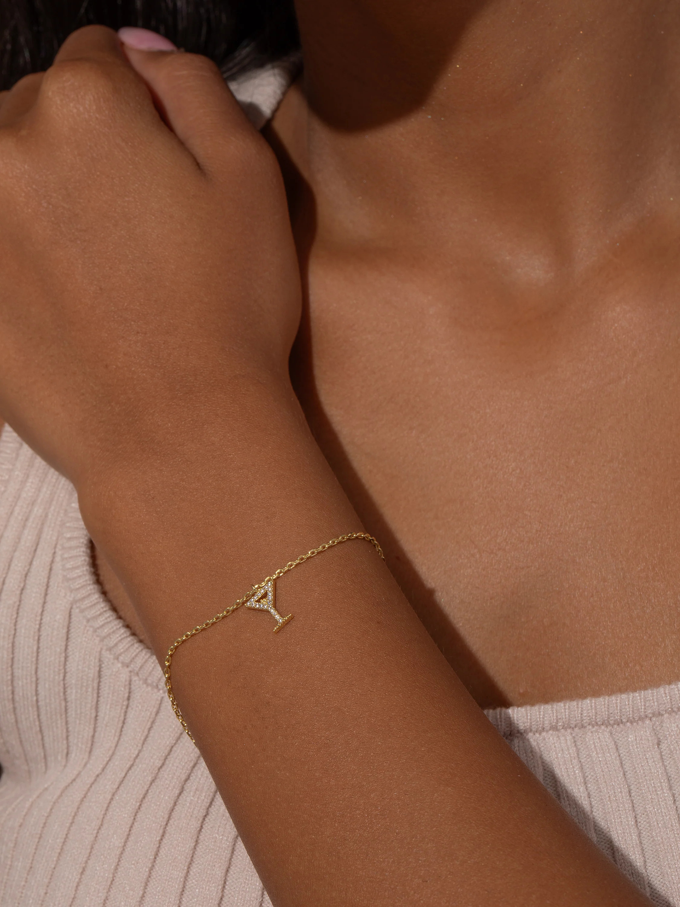 Gold Martini Pendant Bracelet | Chain Bracelet | Uncommon James | Uncommon James