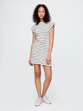 Modern Rib Ruched Mini Dress | Gap (US)
