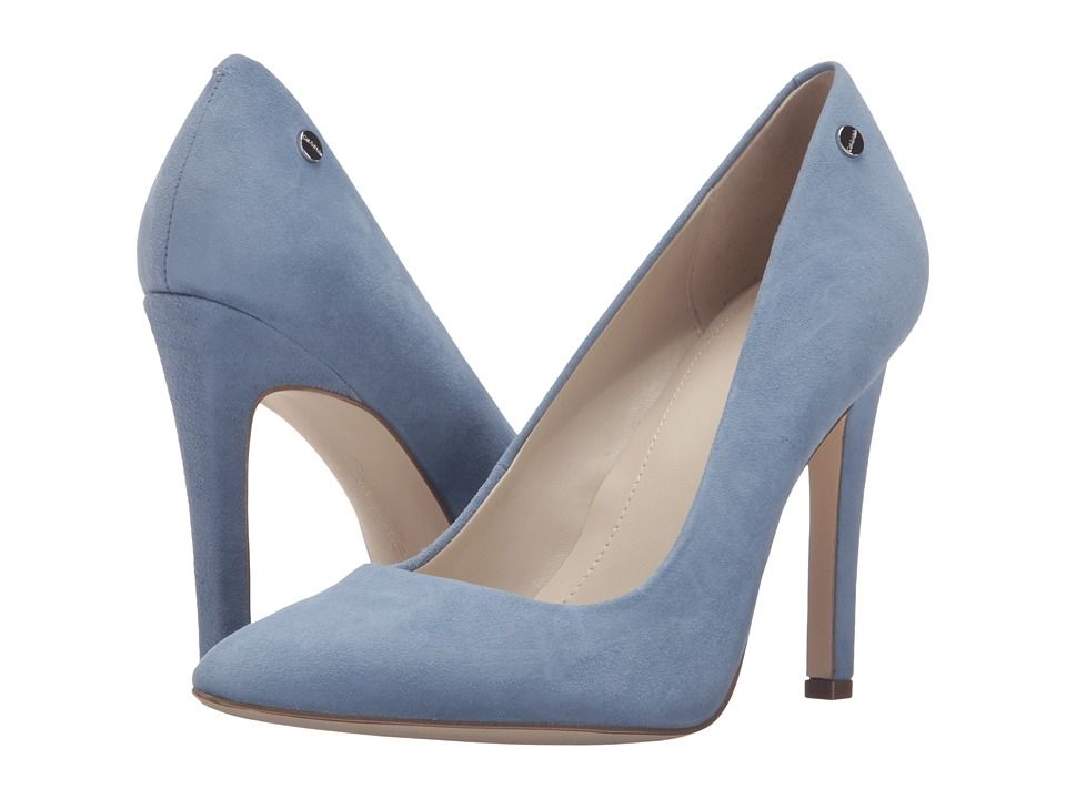 Calvin Klein - Brady (Faded Denim Kid Suede) Women's Shoes | 6pm