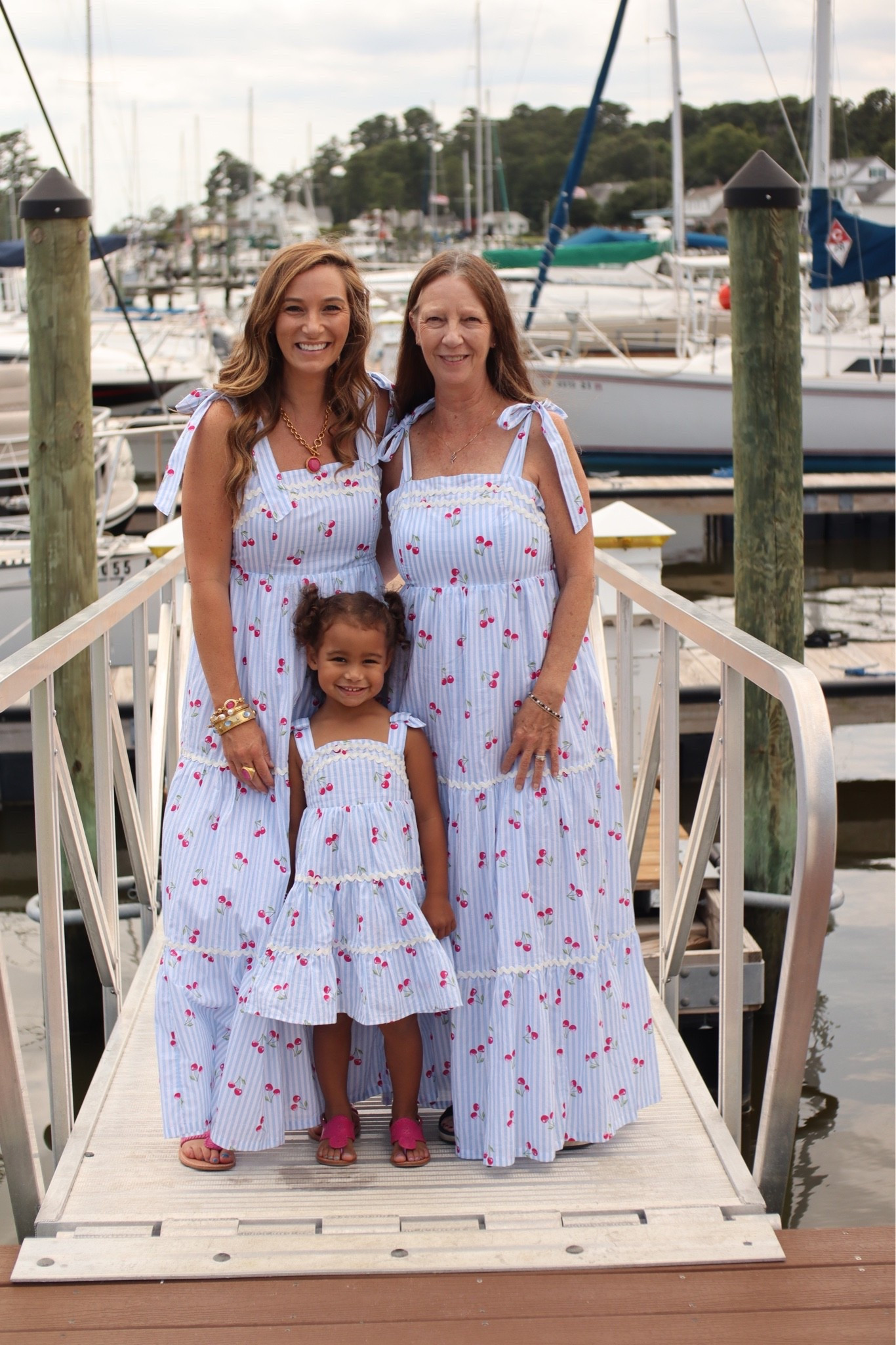 Three generations of mommy and me dresses / end of summer dress / evening boat rides / cherry dress

#LTKOver40 #LTKootd #LTKKids