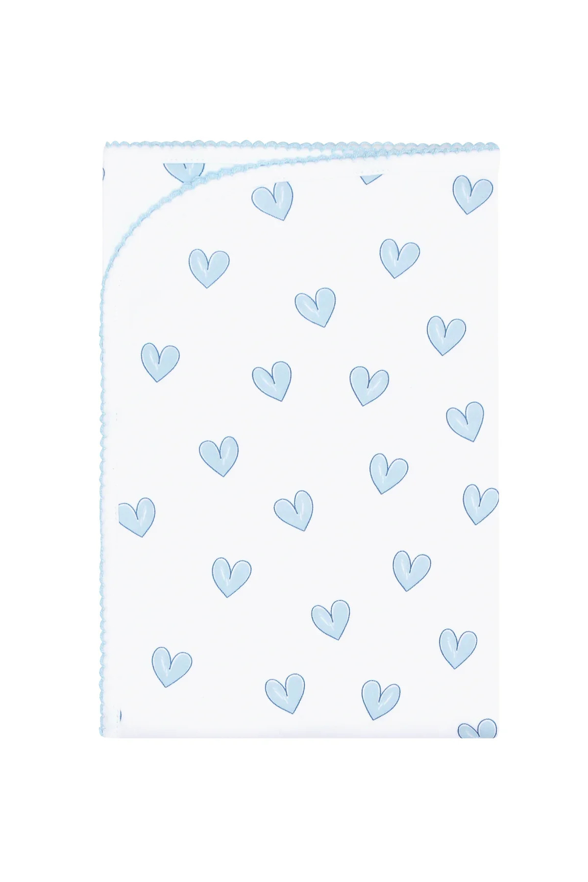 Nellapima Blue Heart Print Blanket- Blue | JoJo Mommy