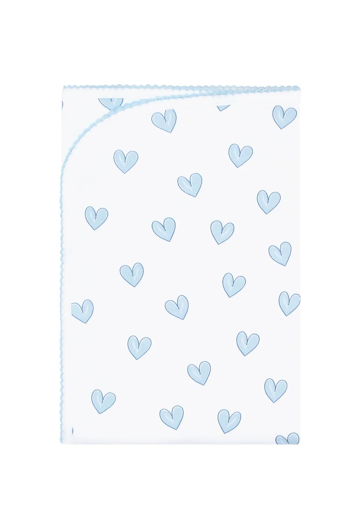 Nellapima Blue Heart Print Blanket- Blue | JoJo Mommy