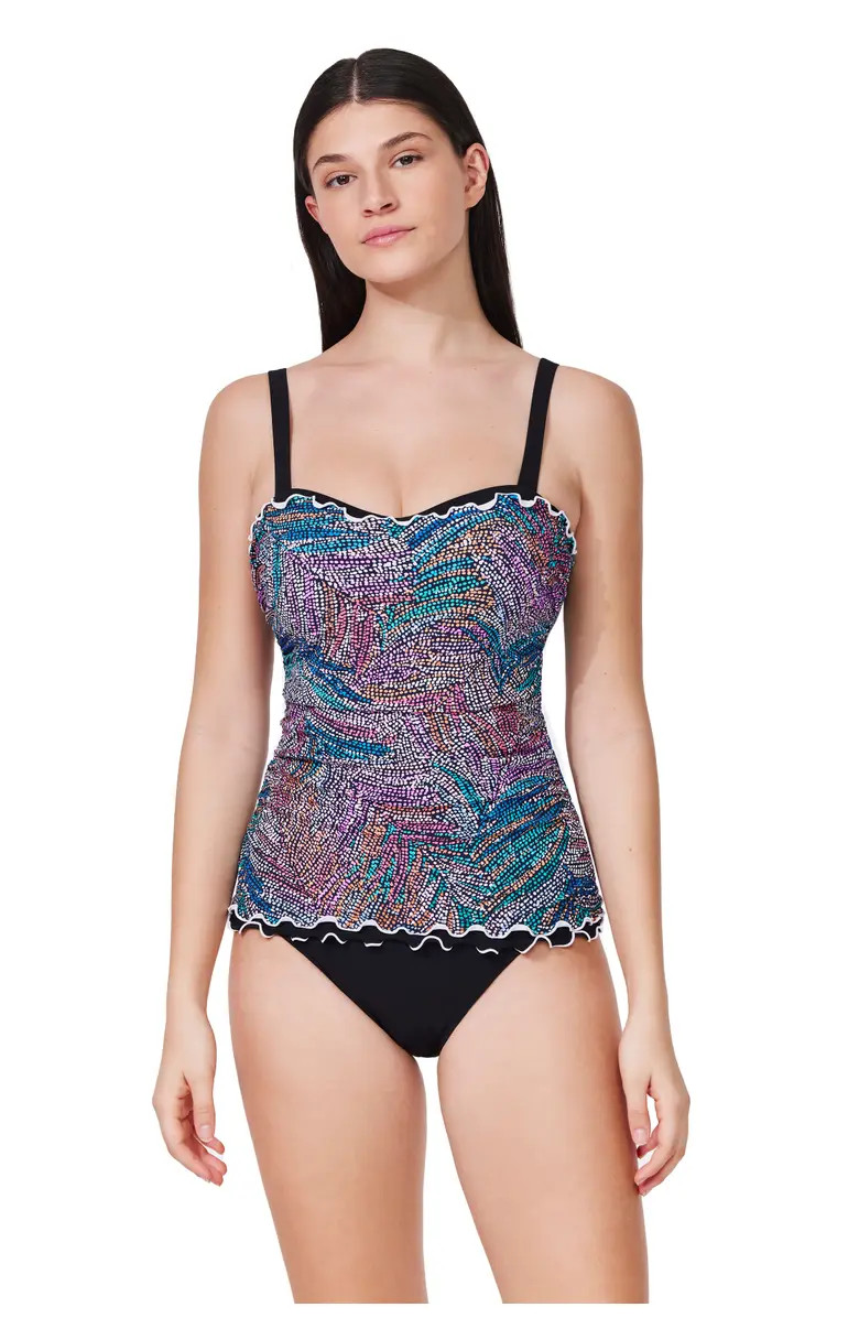 Layla Tricolore D-Cup Tankini Top | Nordstrom