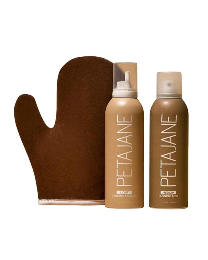 Peta Jane "The Essential Bundle", Self Tanning Mousse, Sunless Medium Tanning Mist, and Tan Appli... | Amazon (US)