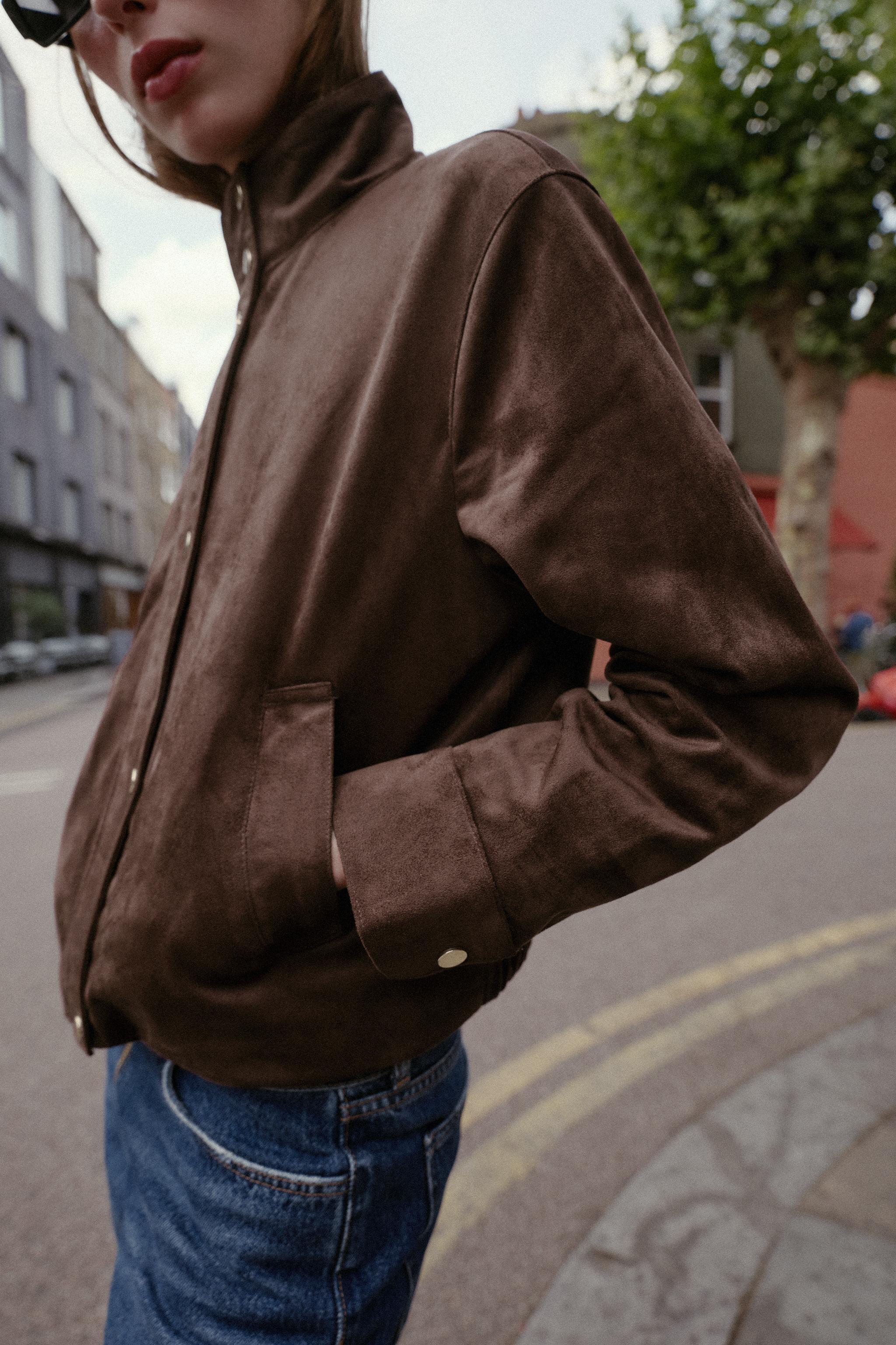 FAUX SUEDE JACKET | Zara US