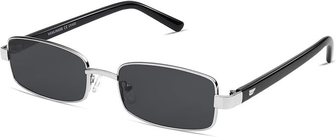 VANLINKER Retro Rectangle Polarized Sunglasses for Women Men Small 90s Vintage Trendy Slim Narrow... | Amazon (US)