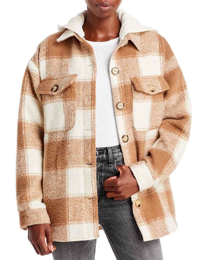 Hooded Plaid Shirt Jacket - 100% Exclusive | Bloomingdale's (US)