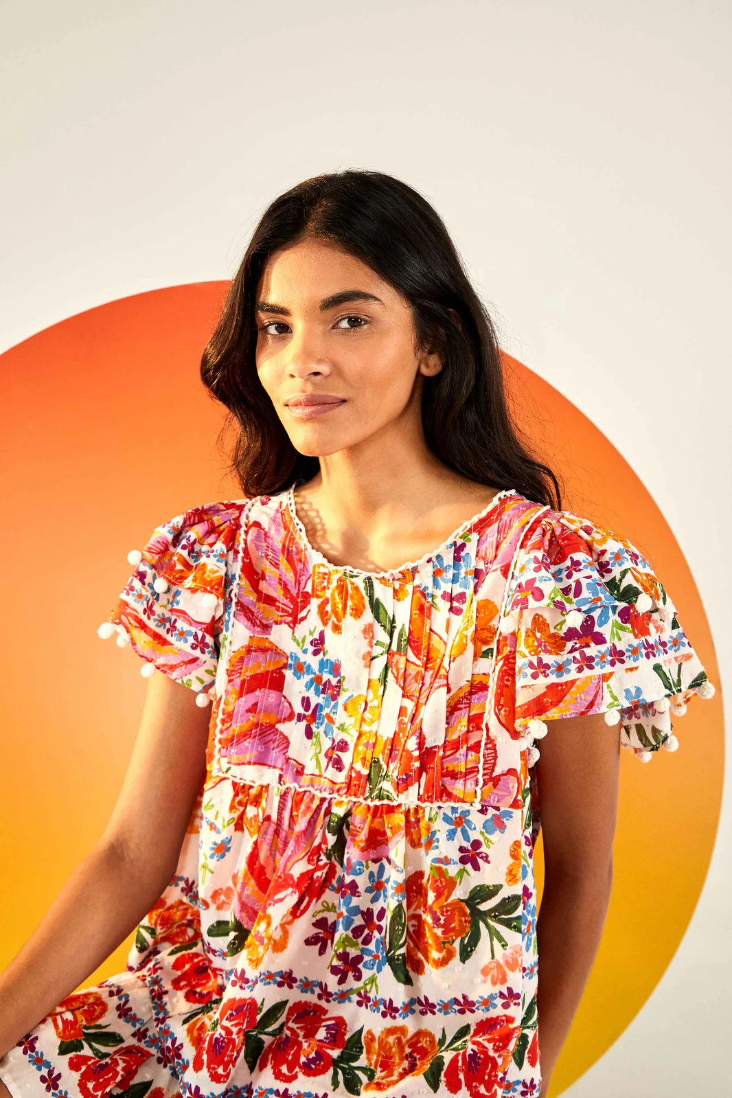 WHITE SPRING BANANAS BLOUSE | FarmRio (US)