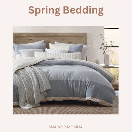 Spring bedding refresh! 
Clean crisp look but still super cozy!

#bed #bedding #bedroom #blankets #comforter #throwblanket #pillow #downpillow #throwpillows #spring #crisp #clean #bedroommakeover #refresh #reset #springcleaning 

#LTKfindsunder100 #LTKSeasonal #LTKhome