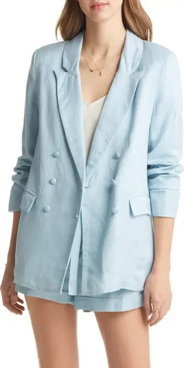 Linen Blend Blazer | Nordstrom