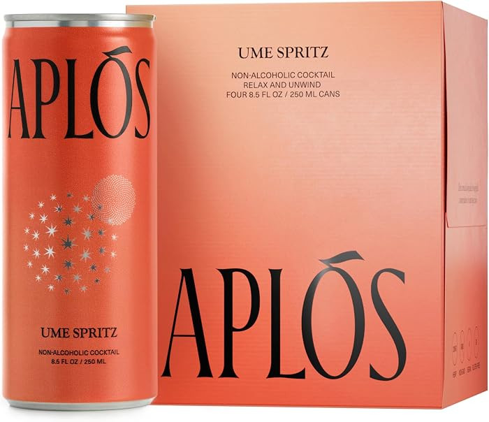 Apl\u00f3s Canned Ume Spritz Cocktail, Formulated with Adaptogens and Botanicals for Calming & Up... | Amazon (US)