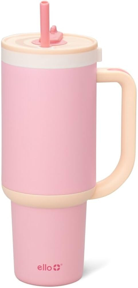 Ello Oasis Tumbler with Handle & Retracting Straw | Reusable Insulated Stainless Steel Cup 100% L... | Amazon (US)