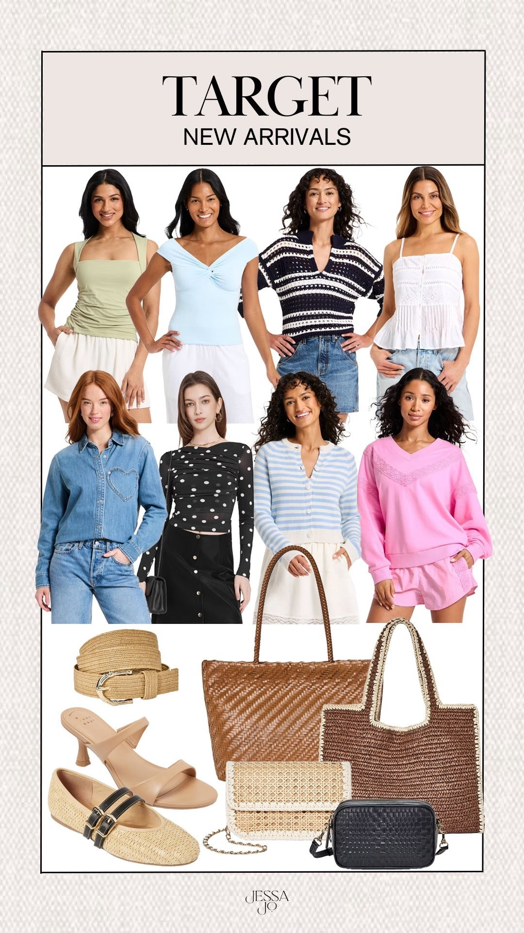 Target new arrivals. Target fashion. Target spring style. Target joylab new arrivals. Target matching shorts set. Target spring sweater. Target new handbag. Target woven tote. Target straw tote. Target spring shoes. Target neutral heel. Target style. Target accessories  

#LTKFindsUnder100 #LTKFindsUnder50 #LTKSeasonal