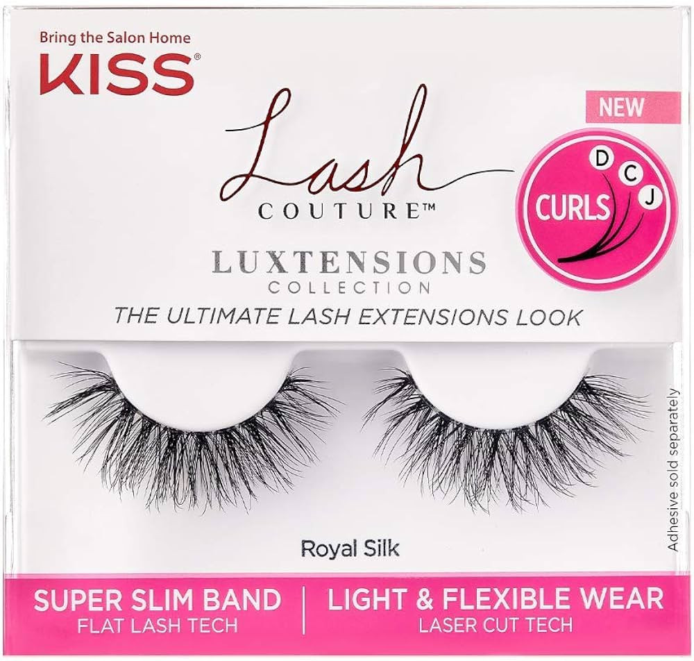 KISS Lash Couture Luxtension False Eyelashes, Royal Silk', 10 mm, Includes 1 Pair Of Lash, Contac... | Amazon (US)
