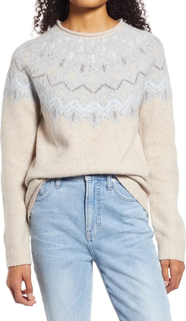 Fair Isle Roll Neck Sweater | Nordstrom