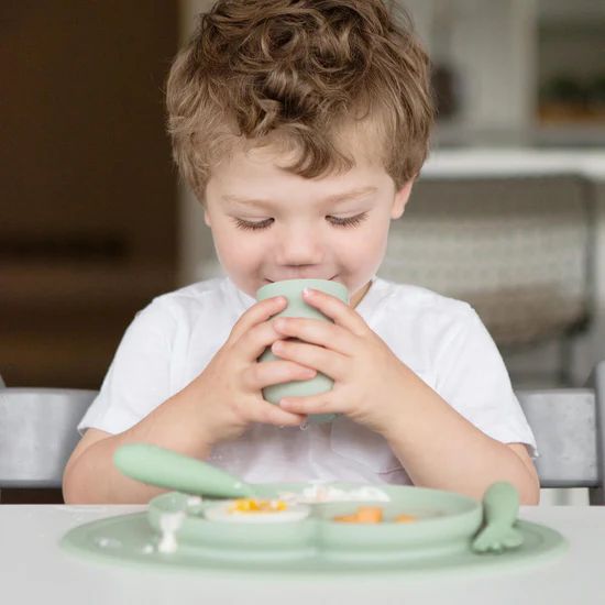 The Mini Cup by ezpz / Open-Top, Silicone Drinking Cup for Toddlers | ezpz