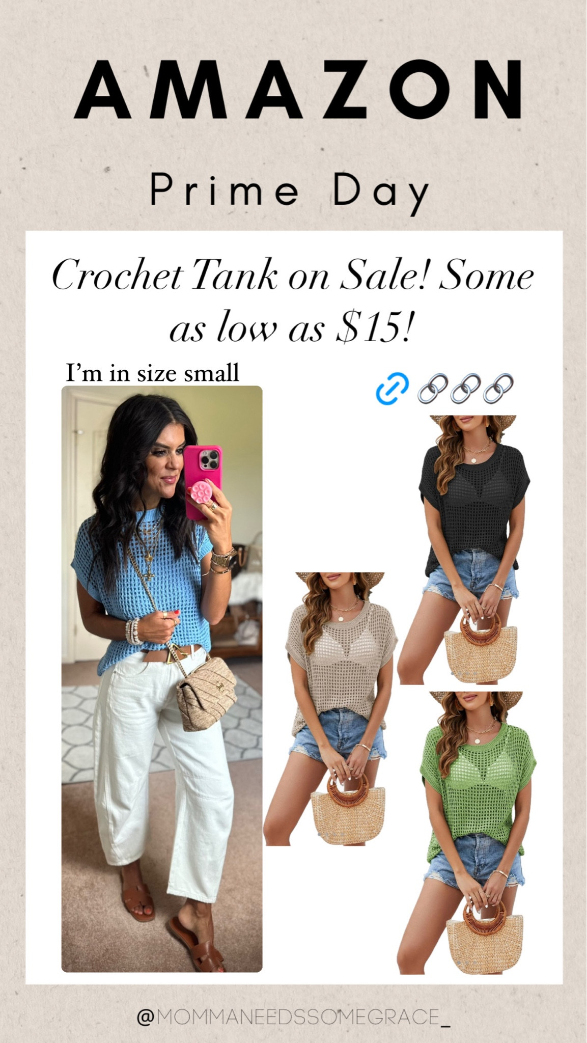 Crochet tank on sale! I’m wearing a small!

#LTKSaleAlert #LTKSeasonal #LTKFindsUnder50