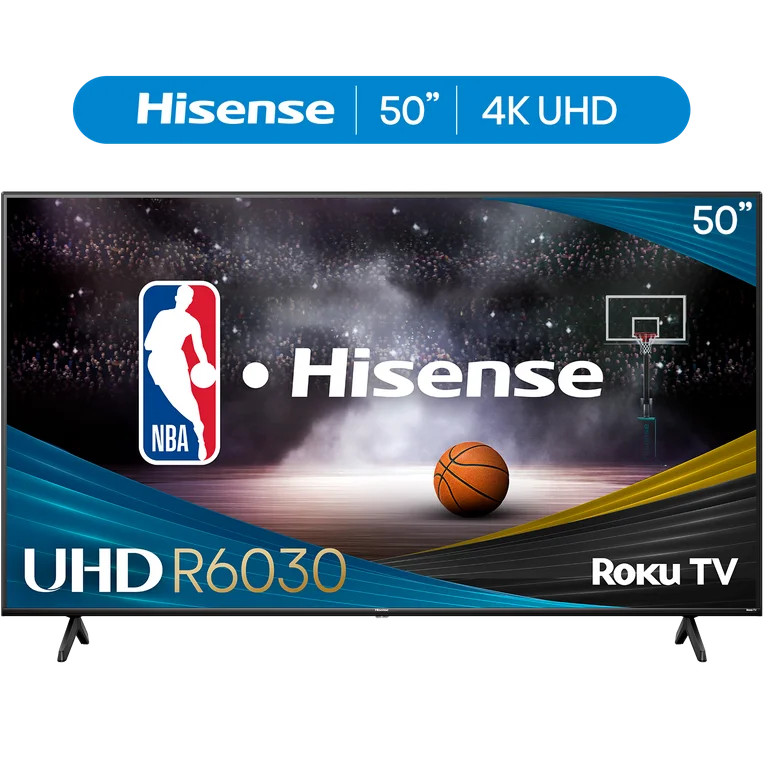 Hisense 50" Class R6 Series 4K UHD Roku Smart TV (50R6030N, 2024 Model) - Dolby Vision HDR, Motio... | Walmart (US)