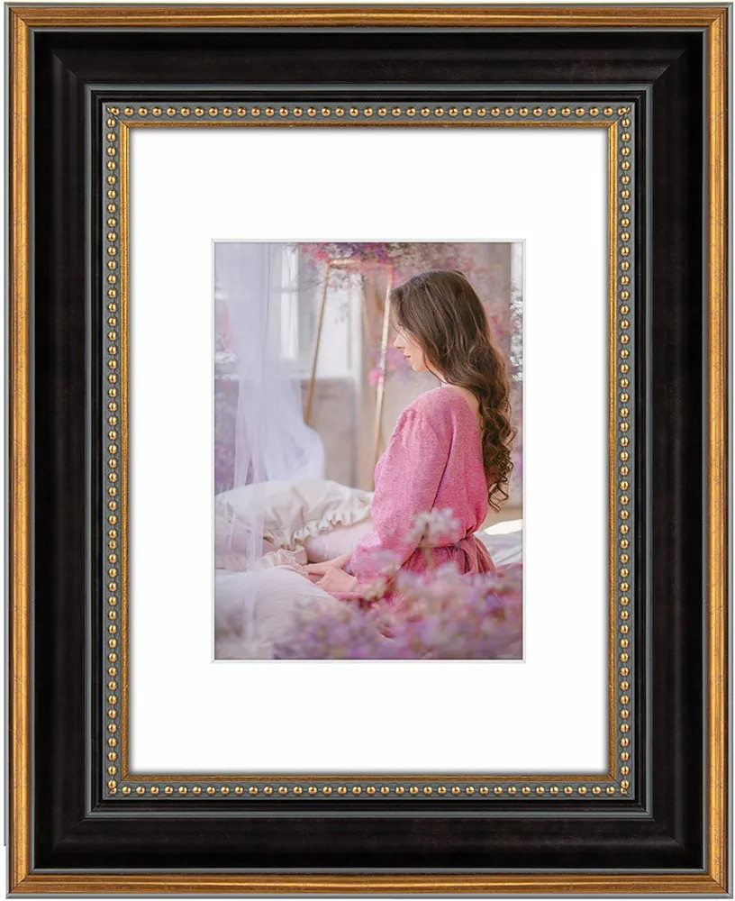 Space Art Deco, 9x12 Picture Frame with Mat for 6x8 Photo or Display 9x12 Prints Without Mat, Sha... | Amazon (US)