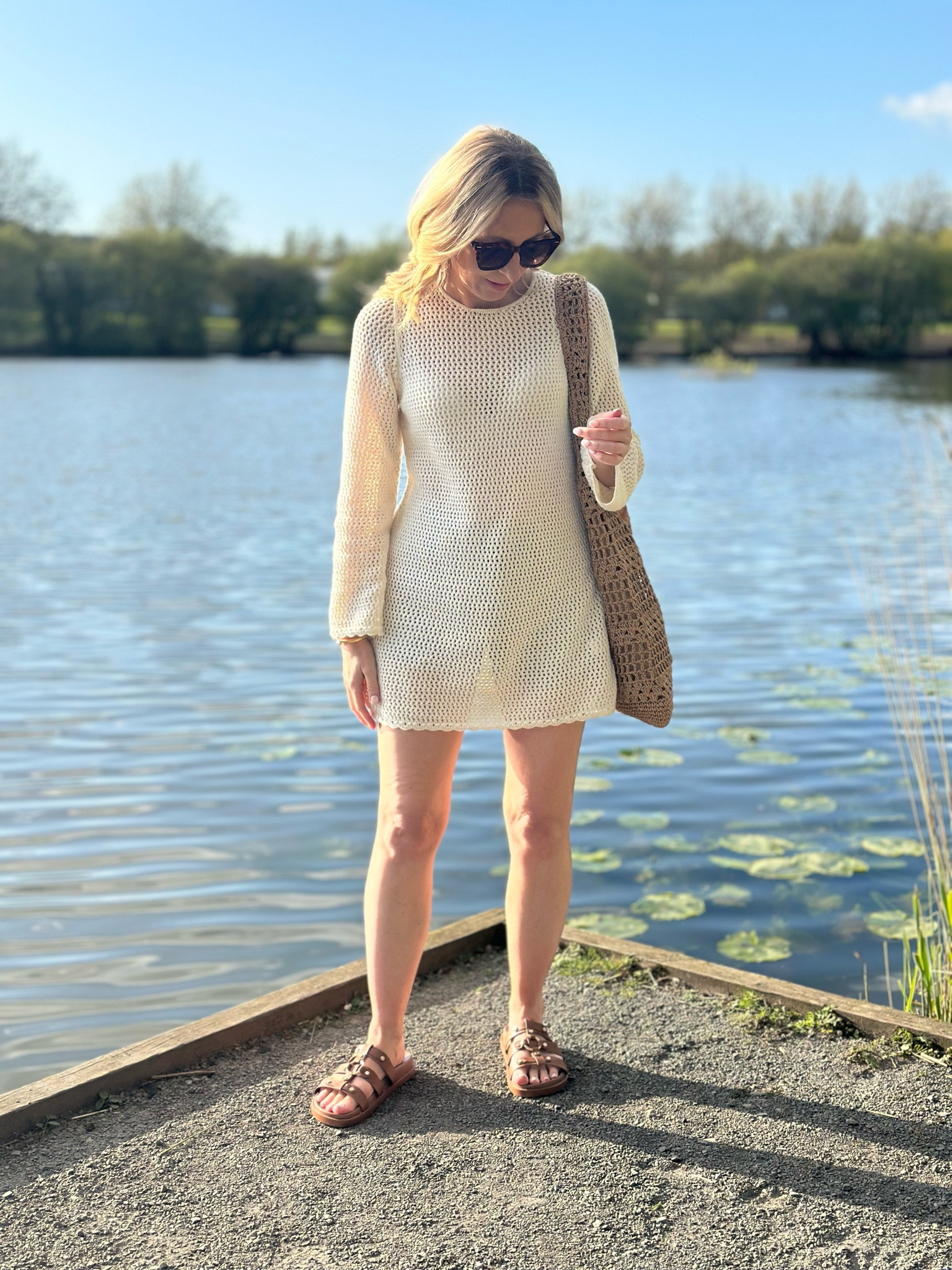 Crochet mini cover up beach dress 

#LTKuk #LTKsummer #LTKswimwear