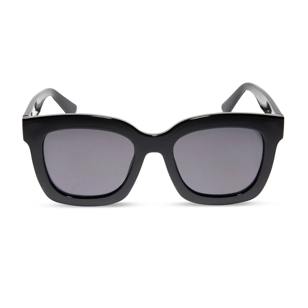 KRISTA HORTON - THE KAMP + BLACK + SOLID GREY POLARIZED SUNGLASSES | DIFF Eyewear