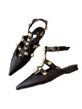 'Agnes' Rockstud Caged Flats (4 Colors) | Goodnight Macaroon