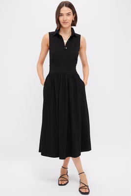 Black Mikaela Midi Dress | Tuckernuck (US)