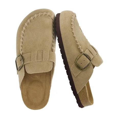 Cushionaire Canoe Genuine Suede Clogs for Women Footwear with Moc Toe Design – Casual Slip On Womens Shoes | Walmart (US)