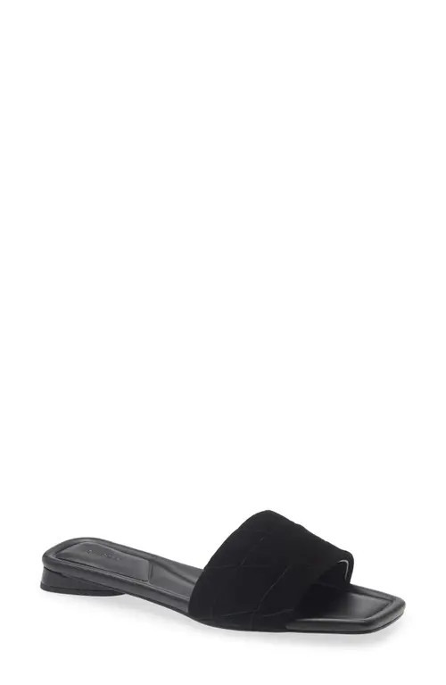 Nordstrom Brynn Slide Sandal in Black at Nordstrom, Size 9.5 | Nordstrom