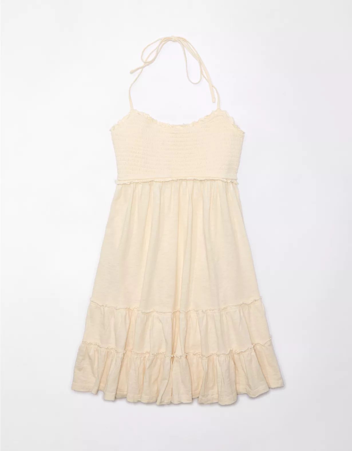 AE Tiered Knit Babydoll Mini Dress | American Eagle Outfitters (US & CA)