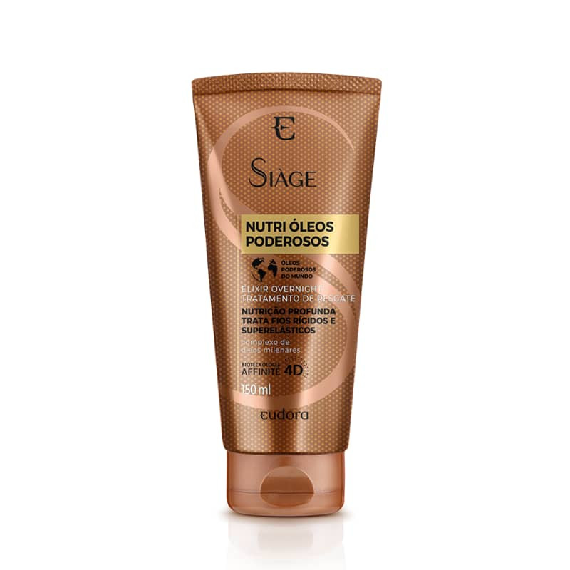 Elixir Capilar Tratamento Overnight Siàge Nutri Óleos Poderosos 150ml | Eudora | Eudora (BR)