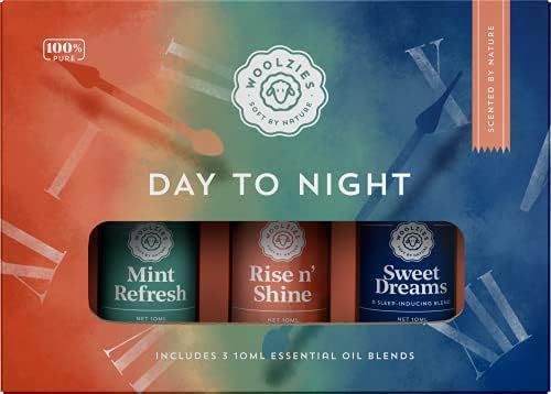 Woolzies Day to Night Essential Oil Set of 3 | Includes: Mint Refresh, Rise and Shine & Sweet Dre... | Amazon (US)