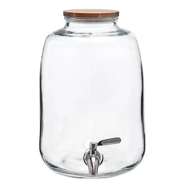 Better Homes & Gardens Glass Organic Beverage Dispenser, Clear, 2Gal | Walmart (US)