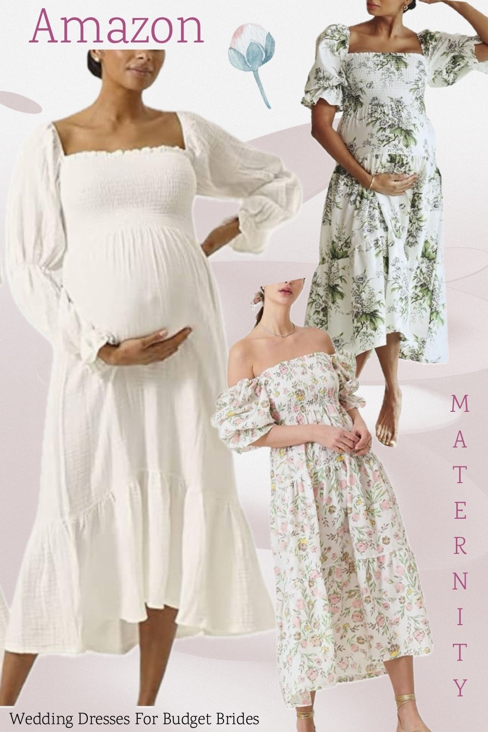 Maternity dress idea for the pregnant bride. From Amazon. 

Baby shower dress, bridal shower dress, gender reveal dress, maternity fashion.

#LTKBaby #LTKBump #LTKWedding