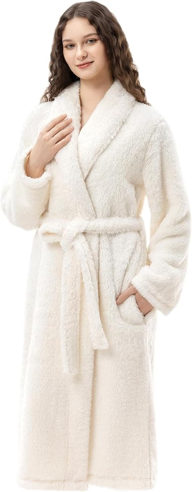 Berkshire Extra-Fluffy™ Women‘s Robe — Luxurious Fluffy Plush Bathrobe,Soft Warm Fleece Lou... | Amazon (US)