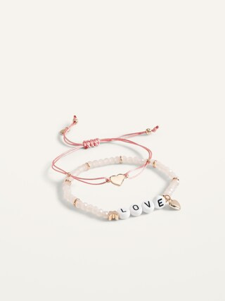 Love Charm Bracelets 2-Pack for Women | Old Navy (US)